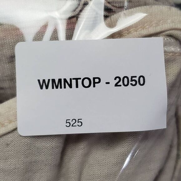 Live and Let Live Women’s XL Beige Boho Embroidered Long Sleeve Top Lace Patch E - Picture 8 of 8